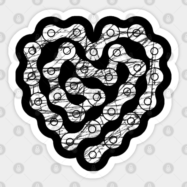 Biker Heart Sticker by Scar